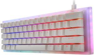 K61 Mechanical Keyboard 61 Keys 60 Keyboard Hot Swappable Type-C 3.1 Wired USB Translucent Glass Base Gateron Switch ABS Two-color Keycap NKRO RGB Gaming Keyboard