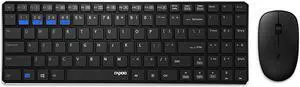 9300M Multi-mode Wireless Keyboard & Mouse Set 2.4GHz + bluetooth 3.0/4.0 99 Keys Keyboard 1300DPI Mouse Combo Set with USB Receiver for Windows XP / Vista / 7 / 8 / 10
