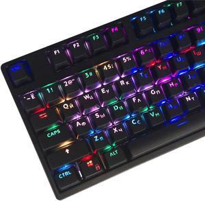 104 Keys Keycap SetSpanish Korean Keycaps OEM Profile ABS Light Transmitting Keycaps for Mechanical Keyboards