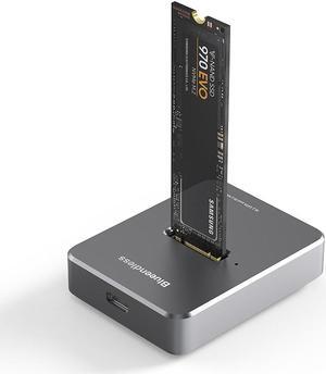 K1683P2 M.2 NVME/SATA Hard Drive Enclosure USB3.0/Type-C Dual Interface M.2 B & M key/M key SSD Case