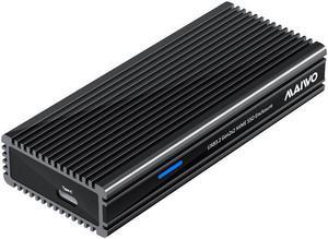 USB3.2 20Gbps Hard Disk Enclosure for M.2 NVMe SSD with M Key B&M Key Support up to 2TB Solid State Drive