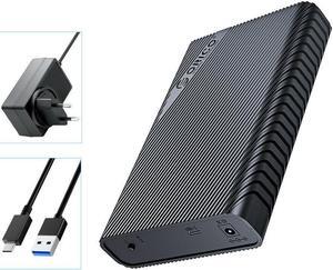 3.5inch External Type-C Hard Drive Enclosure Adapter For 2.5/3.5 HDD/SSD Up To 18TB SATA to USB External Hard Drive Case