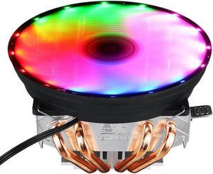3 Pin 12V 12cm Horizontal CPU Cooler CPU Cooling Fan for Intel LGA 1150/1151/1155/1156/1366/775 AMD Heatsink