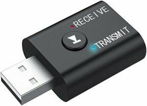 TR6 bluetooth 5.0 USB Transmitter Receiver Player 3.5mm AUX Jack Wireless Audio Music Adapter for Car Wired Speaker PC TV