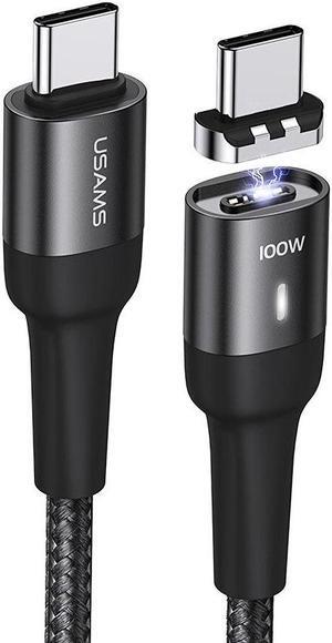 U58 Type-C to Type-C Magnetic Data Cable 100W PD Fast Charging Connection Cable 480Mbps Connector US-SJ466