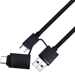 2 in 1 Type C Data Cable Hard Drive Adapter Cable Type C to USB3.0 Type C to Type C Data Cable OTG Fast Charging Data Conversion Cable Connector 2 in 1 Type C Data Cable Hard Drive Adapter Cable Type C to USB3.0 Type C to Type C Data Cable OTG Fast Charging Data Conversion Cable Connector