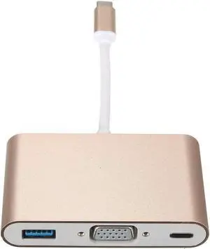 USB 3.1 type C to VGA Monitor USB 3.0 Type C Female Charger Adapter Converter for Macbook USB 3.1 type C to VGA Monitor USB 3.0 Type C Female Charger Adapter Converter for Macbook