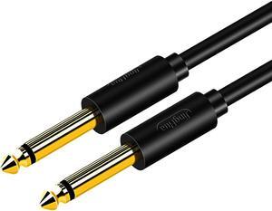 6.5mm Audio Cable Dual-head 6.35mm Gold-Plated Male to Male Adapter Cable Audio Connector Cord for Microphone Electronic Piano Mixer Amplifiers