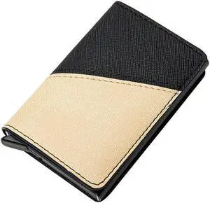 RFID Blocking Wallet Bussiness Card Book Men Vintage Wallet PU Leather ID Credit Card Storage Box Polychromatic Business Gifts