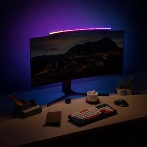 Curved Monitor Screen Light Bar R1000 Curvature Hanging Acoustic RGB Backlight LED Lamp Mini Wireless Remote Ra97 High Color Rendering Index USB Type-C Power