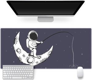 TK004 Large Astronaut Pattern Mouse Pad Gaming Mouse Mat Keyboard Desk Mat with Lock Edge Design for Office Business Laptop
