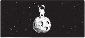 TK022 Large Astronaut Pattern Desktop Mat Gaming Mouse Pad Keyboard Desk Mat with Lock Edge Design for Office Business Laptop