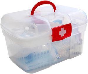 Home Office Emergency Toolbox Storage Box Pill Storage Home Health Storage Organizer Large Size 27*18*16.5cm