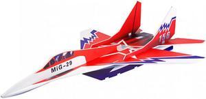 Mig-29 650mm Wingspan Glue-N-Go Foamboard Red EPP RC Airplane Kit