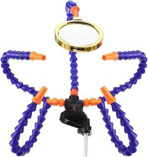 Multifunctional Soldering Station Third Hand Tool With 3/5 Flexible Arms Soldeirng Iron Holder Fan for PCB Welding Repair