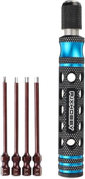 4in1 6.35mm Hex Screwdriver 1.5/2.0 /2.5/3.0mm for RC Drone Repair