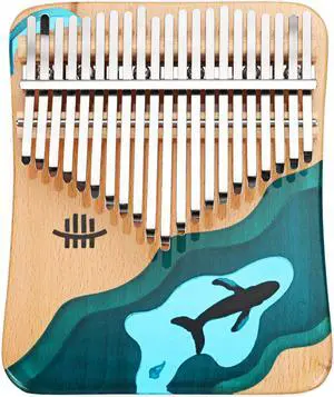 17 Keys Solid Wood Kalimba Thumb Piano Finger Percussion Musical Toys With Tuning Hammer