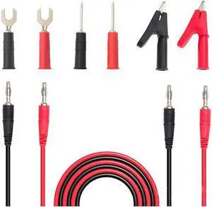 8 In 1 1MCombined Multimeter Test Line Banana Plug U-shaped Fork Crocodile Clip 2.0 Pin Test Cable