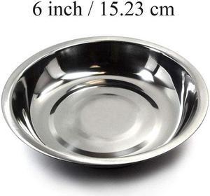 3/4/6 Inch Circle Stainless Steel Magnetic Parts Bowl Tool Tray Nuts Bolts Screws Part Tray Magnetic Parts Plate Silver