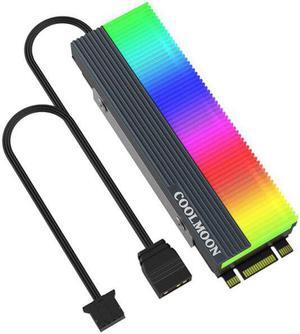 M2 SSD Heatsink 5V 3Pin ARGB NVME NGFF M.2 2280 Solid State Drive Hard Disk Cooling Radiator Cooler Vest Thermal Pad