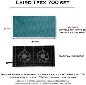 Backplate Memory Radiator For Nvidia RTX 3090 3080 Series Graphics Card VGA VRAM Alloy Panel Dual PWM Fan Cooling Cooler
