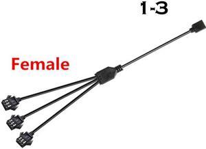 Computer Motherboard RGB SYNC Adapter Cable,JST Header Transfer 12V 4Pin 5V 3Pin,Female To Male Extension Cable