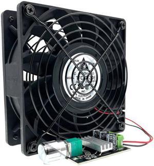 120mm 12cm 12V  Powerful Computer PC Cooling Fan with PWM DC Speed Controller,Adjustable 6-28V 3A ,120X120X38mm 12V High Speed