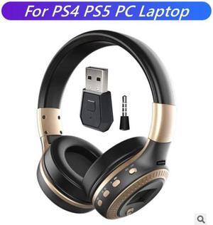 Display Bluetooth Wireless Headphones with Microphone HiFi Stereo Helmet Noise Cancel For PC TV PS4 PS5 Phone Gamer Headsets