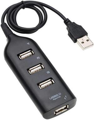 High Speed Universal USB Hub 4 Port USB 2.0 Hub with Cable Mini Hub Socket Pattern Splitter Cable Adapter for Laptop PC
