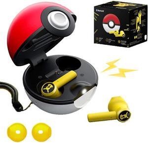 Gaming Earbuds Bluetooth Headset-Pikachu Earphones Wireless Headphones TWS Touch Control Pokeball Charging Compartment