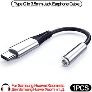 Type C to 3.5mm Jack Earphone Audio Cable for  Galaxy S20 fe S21 Ultra Note 20  C to 3.5 mm Headphones Aux Adapter