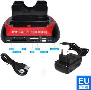 USB2.0/Type C to 2.5 3.5 Inch Hard Drive Docking Station USB3.0 SATA IDE Dual Slots External SSD HDD Enclosure USB2.0/Type C to 2.5 3.5 Inch Hard Drive Docking Station USB3.0 SATA IDE Dual Slots External SSD HDD Enclosure