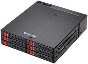 4 / 6-Bay 2.5inch SATA SSD HDD Hot Swap Mobile Rack/Enclosure Hard Disk Enclosure Rack Data Storage For 5.25 Drive Bay