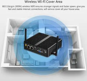 Industrial Mini PC Celeron J4125 Windows 10 Pro HTPC Dual LAN Gigabit 2 COM WiFi HDMI 2955U Mini Computer Desktop