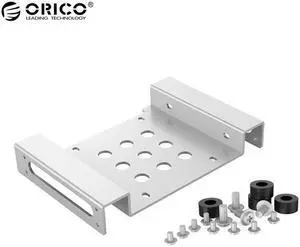 Aluminum 5.25 inch to 2.5 or 3.5 inch Hard Drive HDD SSD Converter Adapter Mounting Bracket Hard Drive Cage