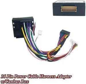 Ford RZ-09 16PIN Android Power Wire Harness Adapter Cable With Canbus Box For Ford Mondeo / Focus 07-11 / C-MAX