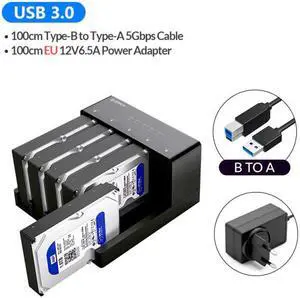 Hard Drive Docking Station 5 bay SATA to USB 3.0 HDD Docking Station with Offline Clone Function for 2.5/3.5 inch HDD/SSD Hard Drive Docking Station 5 bay SATA to USB 3.0 HDD Docking Station with Offline Clone Function for 2.5/3.5 inch HDD/SSD
