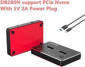 Dual array m.2 SSD case NVME/NGFF with clone function hdd SSD docking station Solid Disk case ssd enclosure
