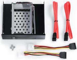 Case Holder Internal Dual Bay 2.5inch SATA SSD  Hard Drive Enclosure Tray Mobile Rack