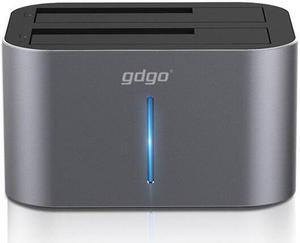 Bay External Hard Drive Docking Station Enclosure Disk Case Support 14TB for 3.5/2.5 inch SATA to USB 3.0 HDD SSD Docking