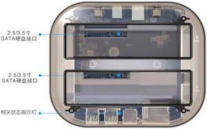 Transparent Dual Bay HDD Dock Docking Station Compact External Hard Disk Drive For 2.5 Inch 3.5 Inch SATA HDD USB 3.0