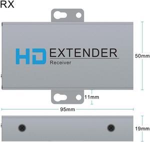 50M  Over IP Network Extender 1080P  Transmitter by RJ45 CAT5e CAT6 LAN Extensor Like  Splitter Support POE