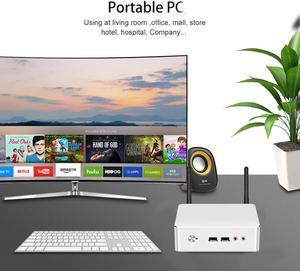 Mini PC HTPC Windows 10 pro  Celeron 3205U Pentium 3805U HD WiFi Office Mini Desktop Cheap Computer Fan WiFi Cheap