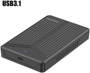 2.5 Inch Hard Drive Enclosure USB 3.1 SATA External SSD Hard Drive Case for Notebook PC Support 15mm Solid State Disk USB 3.0