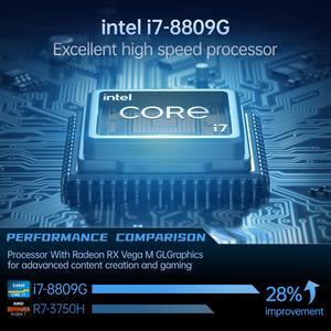 PC i7 8809G Vega M Graphics SSD Windows 10 PRO  Gaming PC  Desktop Computer Dual WIFI HDMI DP 4X4K DDR4 Dual Ram