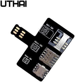 T10 For iPhone SIM card 4in1 External Card Slot Adapter Fast Card Changer iPhone SIM Card Reader Holder Free reboot Nano