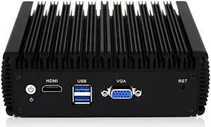 Fanless Soft Router  Celeron J4125 Quad Core Mini PC 4 Gigabit LAN HDMI VGA pfSense Firewall Computer AES- IN