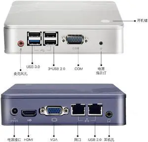 MINI PC  Celeron Processor J1900 Quad Core MINI Desktop RJ45 VGA Fanless Heat Dissipation Windows 7 8 10 Linux