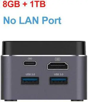 New M1T Windows 11 Mini PC  Celeron J4125 Quad Core DDR4 8GB 128GB 256GB SSD Portable  Linux LAN Gaming Computer VS GK3V