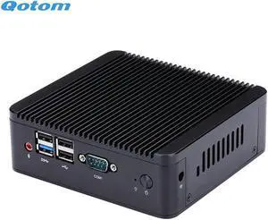 Fanless CPU J1900 Mini PC Quad Core 2.42 GHz Running 24/7 X86 Mini Industrial Desktop PC